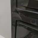 ARSTPEOE 6 Pack Upgrade Harder Shoe Organizer, Shoe Storage with Magnetic Front Door, Clear Shoe Boxes Foldable Space-Saving Shoe Rack for Sneaker Boot Container, Black