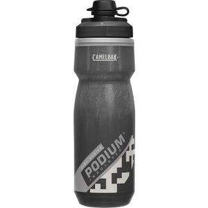 CamelBak Podium Dirt Series Chill Insulated Mountain Bike Squeeze Water Bottle Black, 21oz
