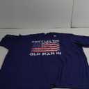 Don't let the old man in Vintage American flag T-Shirt Blue 6XL