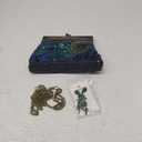 Peacock Purses Peacock Earrings Peacock Clutch Bags Dangle Earrings Women's Evening Handbags for Parties Wedding (Green)