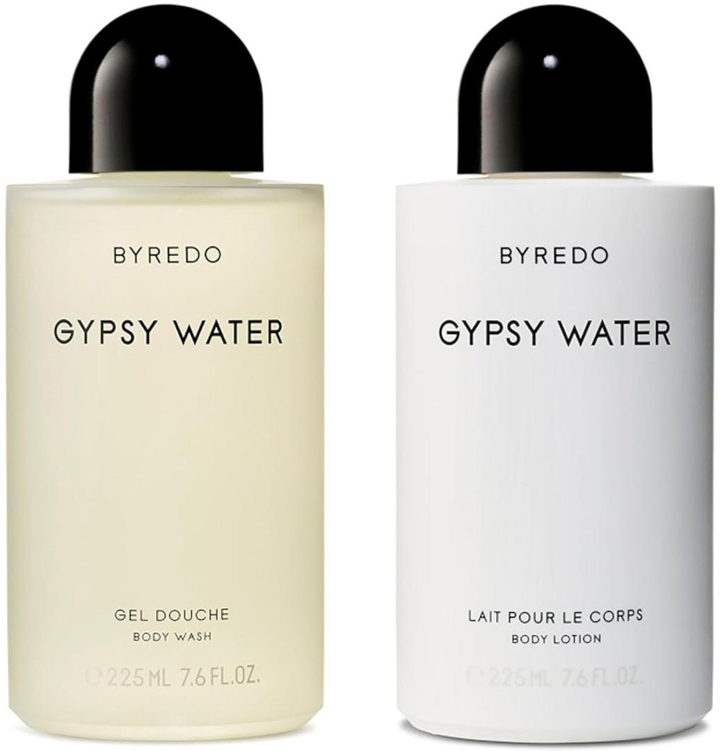 Byredo Gypsy Water Body Wash and Body Lotion Boxed Gift Set 2 x 7.6 Fluid Ounces / 225 ml
