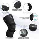 NEENCA Knee Brace for Knee Pain, Compression Knee Support with Patella Tendon Strap & Gel Pads, Side Stabilizers. Knee Sleeve for Meniscus Tear, ACL, PCL, Arthritis, Joint Pain Relief, Runner, Workout (X-Large, Upgraded Version - Carbon Black)