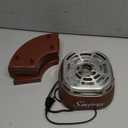 Nostalgia Tabletop Indoor Electric S'mores Maker - Smores Kit With Marshmallow Roasting Sticks and 4 Trays for Graham Crackers, Chocolate, and Marshmallows - Movie Night Supplies - Brown