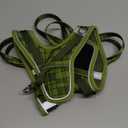 Cat Harness and Leash Set, Step-in Escape Proof Adjustable Vest Harness for Small Medium Large Cats, Lightweight Soft Breathable Reflective Kitten Harness for Walking Travel, Camping(Green, L) (L Chest: 47-52cm(18.5"-20.5"))