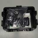 Small Outdoor Electrical Box (inner7.3 * 5.1 * 1.6) with Clear Waterproof Shield,Waterproof Extension Cord Cover,Weatherproof Connection Box with 4 Cable Entry for Plug,Connector (1PCS,Black)