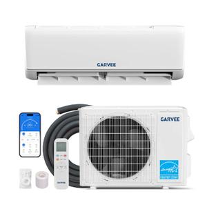 Garvee 24000 BTU 21 SEER2 Ductless Mini Split AC & Heat Pump WiFi Alexa Compatible 208-230V Energy-Star Efficient Cooling Heating for 1500 Sq.ft