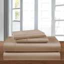 4 Piece Sheets Set - Elegant, Upscale & Super Soft with 16" Deep Pockets, Premium and Easy Care Bed Sheets, 100% Cotton 400 TC (Taupe, Queen)