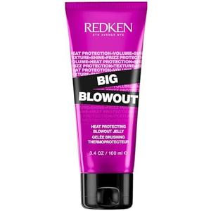 Redken Big Blowout Heat Protection Jelly For All Hair Types - Blowdry gel, Offers Shine and Texture with Frizz Control, Provides Volume for Fine Hair