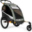 Burley DLite X, 1 and 2 Seat Kid Bike Trailer & Stroller, Size: 1 Seat,  Product Dimensions 33.25"L x 27.5"W x 38.25"H Frame Material Aluminum Maximum Weight Recommendation 75 pounds Seating Capacity 1 