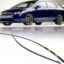 Drip Side Molding for Honda Civic 2006 2007 2008 2009 2010 2011 Windshield Roof Molding Trim Set Replace 73158-SNA-013 73168-SNA-013 (Not Fit for 2 Door Models)