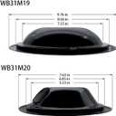 WB31M20 WB31M19 Porcelain Drip Pans and WB30M1 WB30M2 Surface Elements by SupHomie - Compatible with GE Hotpoint Range Stove