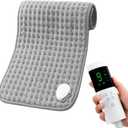 Electric Heating Pads for Back Pain Relief & Period Cramps, 9 Heat Setting & 4 Timer Options,12x24 Portable Heating Pad for Shoulder, Knee, Arms, Legs, Dry/Moist Heat, Gifts for Women and Men (12x24 Inch Gray)