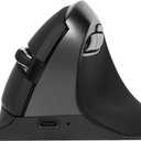 DELUX Wireless Ergonomic Mouse, Vertical Mouse for Small Hands, Silent Click Ergo Mouse, Up to 4000 DPI, 6 Buttons, Rechargeable, 2.4G/BT 5.2 Dual-Mode, Compatible with Laptop/PC (M618MINI-Iron Gray)