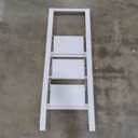 HillhutApex 3 Step Foldable Aluminum Step Ladder with Handgrip, Anti-Slip Pedal, 330 lbs Capacity, Lightweight & Portable for Home, Kitchen, Office, Garage (White)