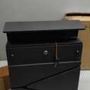 YOOBOX Wall-Mount Mailbox for House Outside, Security Key Drop Box with Lock and Keys, Locking Postbox, Steel Metal Rust-Proof Mail Box, 11.02 x 11.02 x 4.33 Inch, Black, MD021