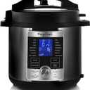 Megachef 6 Quart Stainless Steel Electric Digital Pressure Cooker with Lid