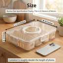 [Dishwasher Safe] Salad Bar Containers for Fridge, Veggie Containers for Refrigerator, Salad Prep Containers for Fridge, Veggie Tray with Lid, Storage & Organizer for Fruit, Berry, Produce Keeper
