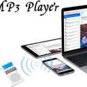 YF35 3-in-1 Portable Radio AM FM MP3 Player Voice Recorder- Multi-Function Excellent Reception and Rechargeable Battery Small Receiver for Indoor/Outdoor(White)