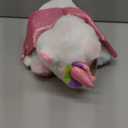 Hopearl Adorable LED Plush Unicorn Lighting Up Cute Stuffed Animal Floppy Night Lights Glow in The Dark Birthday Festival for Kids Toddler Girls, White, 11''