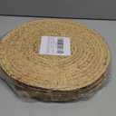 Round Woven Placemats 12 inch Set of 10 - Boho Rattan Placemats Natural Water Hyacinth Placemat, Farmhouse Weave Place Mats, Rustic Braided Wicker Table Mats for Dining Table,Home,Wedding