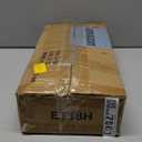 Narrow Side Table with Magazine Holder, Skinny End Table Perfect for Small Spaces, Space-Saving Design for Living Room, Bedroom, or Office, 7.1" D x 16.9" W x 23.6" H, Black