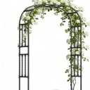 5.9x7.9FT Square Tube Garden Arbor Trellis,Unique Design Metal Arch for Climbing Plants Outdoor,Wedding Archway for Patio Lawn Backyard Ceremony Party
