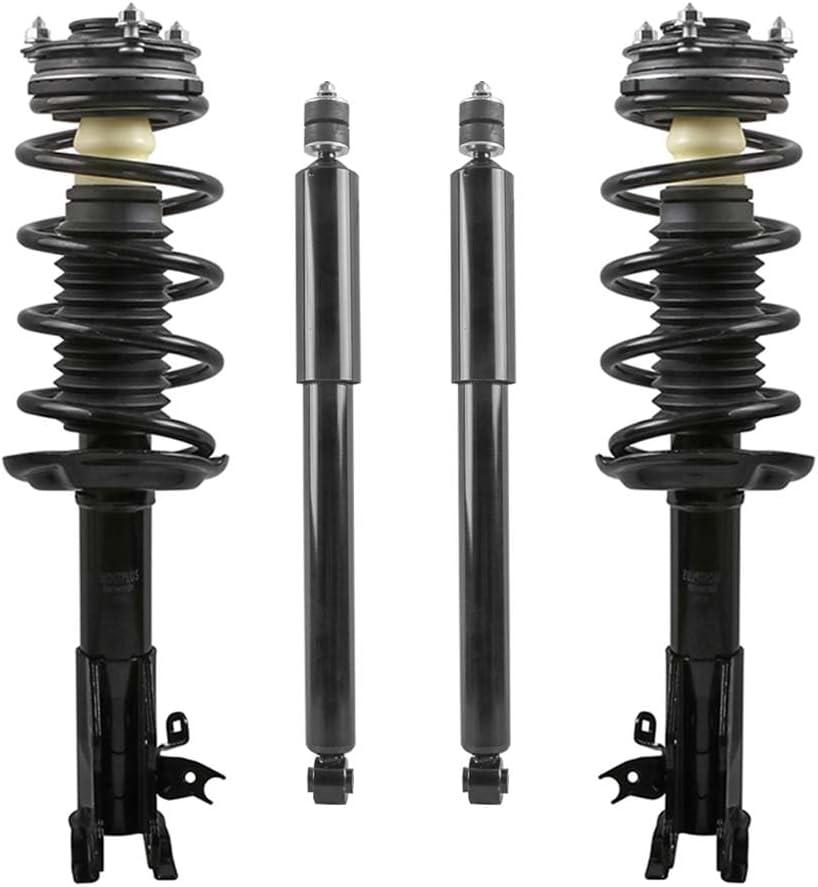 Front and Rear Struts Assembly Compatible for Honda Civic/Acura CSX 2006-2011 Coil Spring Shock Absorber 172286 172287 343460