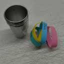 SOPHICO Magnetic Hanging Cups for Toddlers Kids and Adults, Hanging Cup on Fridge or Water Coolers, for Independent Drinkers (Mix, Stainless Steel)