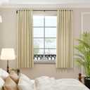 ENJOYBASICS Blackout Curtain rod for windows 48 to 84, 5/8 in Wrap Around Curtain Rods for Bedroom, Living Room, Adjustable from 30 to 86 Inches, Matte Black