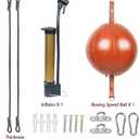 InnoLife Double End Punching Ball Striking Punching Bag Kit, Speed Striking Reflex Kit with Bungee Cords Perfect for Reaction, Agility, and Hand Eye Coordination Training