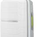 Samsonite Freeform Hardside Carry-On Luggage with Spinner Wheels - Hardshell Suitcase - TSA, Airline-Approved - Expandable Hard Shell, Smooth Rolling Wheels for Lightweight Travel - White/Grey