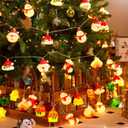 LOLStar Christmas String Lights Decorations, 9.8FT 20 LED Christmas Fairy Lights, Battery Operated (Not Included) with Timer Function and 8 Flashing Modes, Cute Window Lights 2025 Home Indoor Decor