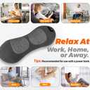 3 in 1 Lumbar PillowSmooth Triple Fusion Electric Back Massager with Vibration & Heat for Bed, Chair