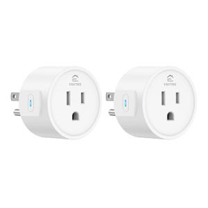 EIGHTREE Smart Plug 2025 Upgrade to 15A, Bluetooth & Wi-Fi Outlet Plug Dual Connection, Voice Control, Remote Control Outlet Timer Indoor, Smart Plugs That Work with Alexa & Google, 2.4GHz Wi-Fi Only