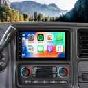 Car Stereo Radio for Chevrolet Chevy Silverado Avalanche Tahoe GMC Siera Canyon Yukon 2003 2004 2005 2006, 7" Touchscreen Android 13 Car Radio with CarPlay Android Auto GPS Navi Bluetooth SWC Camera