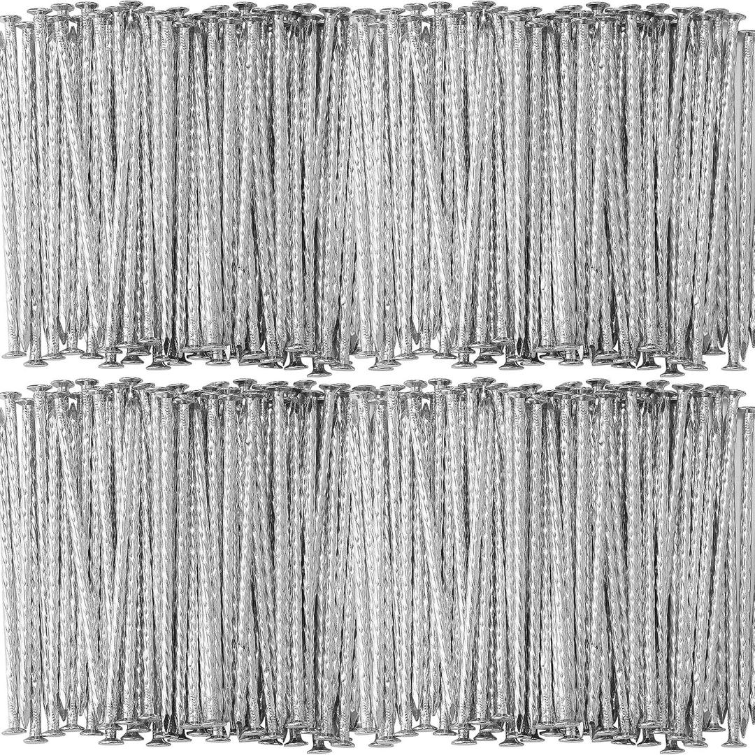 Nuenen 1000 Pack 6 Inch Spiral Metal Landscape Spikes Artificial Turf Stakes Galvanized Grass Nails Heavy Duty Landscape Edging Anchoring Spike for Artificial Turf Weed Barriers Paver Carpentry Tent