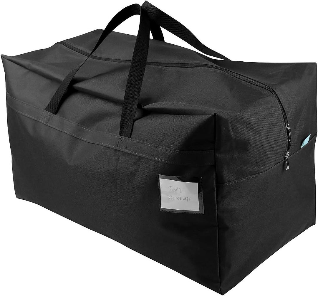 iwill CREATE PRO 100L Large Size Ornament Water Resistant Travle Duffel Tote Storage Bags with Carry Handles, Black
