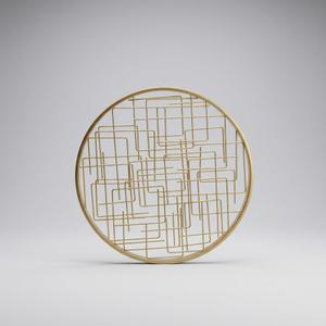 20in. Golf Crosshair Round Metal Decor
