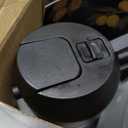 TrendPlain - Original 16oz/470ml Olive Oil Dispenser Bottle for Kitchen Gadgets and Air Fryer Accessories - Olive Oil Sprayer for Cooking w/Stickers - Black