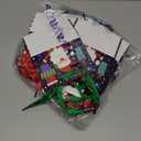 Jaywayang 20Pcs Small Chirstmas Gift Bags with Tags, Little Paper Bags with Handles Assorted Christmas Prints for Xmas Holiday Presents Wrapping.