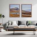18x24 Picture Frame, Brown 18 x 24 Poster Frame for Horizontal or Vertical Wall Mounting, 1 Pack