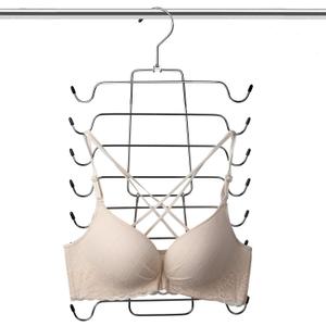 Magicool Cami Hanger 2 Pack Space Saving Hangers Closet Organizer for Tank Top, Cami, Bra, Pajamas, Strappy Dress,Bathing Suit