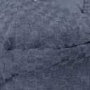 YEMYHOM Ottoman Cover Latest Jacquard Design High Stretch Folding Storage Footstool Protector Rectangle Removable Slipcover (Ottoman XX-Large, Navy)