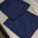 Karma, Solid Cloth Dinner Napkins Set of Two, 18" L x 18" W Washable Cloth Napkins, Indigo