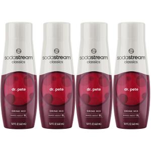 SodaStream Sparkling Drink, Dr Pete, 14.8 Fl Oz (Pack of 4), Best By: 07/13/2026