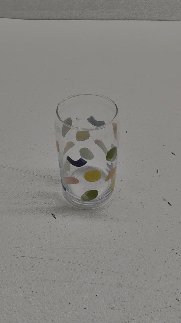 Blown Confetti Drinking Glass
