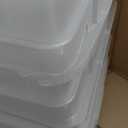 IRIS USA File Box, Plastic File Organizer with Lids for Letter/Legal File, Portable Document Box For Moving, Storage Bin with Durable and Secure Lid, Stackable Nestable BPA-Free, Clear 35 Qt. 4 Pack