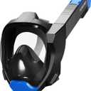 Supertrip Full Face Snorkel Mask Adults, Snorkeling Gear for Adults with Shorten Breathing Distance, Snorkel Mask for 180Panoramic View Camera Mount Advanced Breathing System, Anti-Fog Anti-Leak (Large-X-Large)