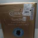 Graco Turn2Me 3-in-1 Rotating Convertible Car Seat, Cambridge, Rear-Facing Rotation Only, Forward-Facing Mode, Highback Booster Up to 100 lbs, Adjustable Headrest & Harness, Steel Reinforced Frame
