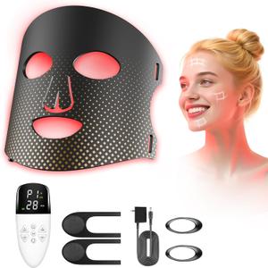 Red Light Therapy for Face Red Light Mask Infrared LED Mask Light 660nm & 850nm Near Infrared Light Therapy Valentines Day Gifts for Her